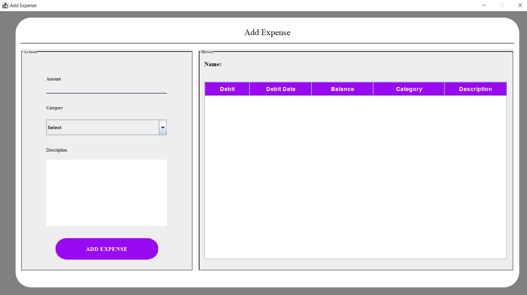 Add Expense