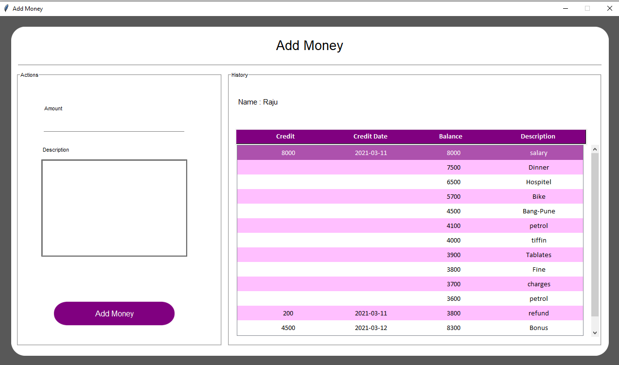 Add Money