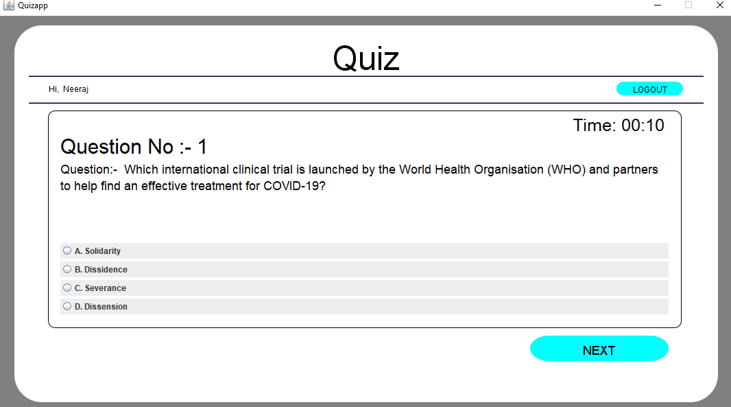 Quiz Dashboard